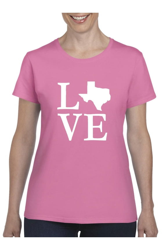 Women's T-Shirt Short Sleeve - Texas Flag