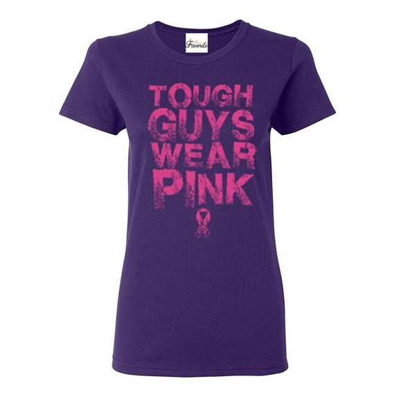 Women's T-Shirt Short Sleeve - Tough Guys Wear Pink Cancer