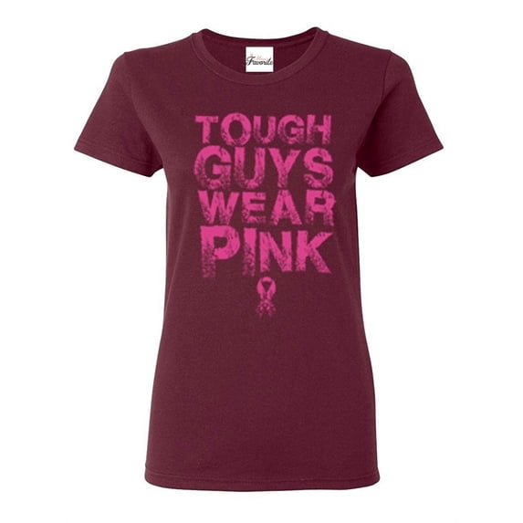 Women's T-Shirt Short Sleeve - Tough Guys Wear Pink Cancer