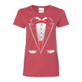 thumbnail image 1 of Women's T-Shirt Short Sleeve - Tuxedo Prom Costume, 1 of 5