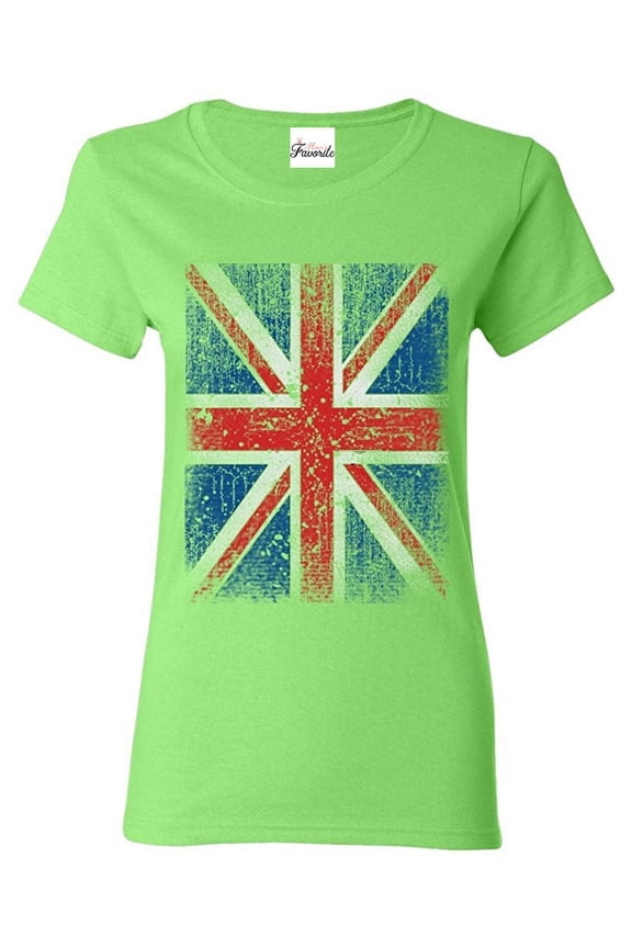 Women's T-Shirt Short Sleeve - Union Jack British Flag