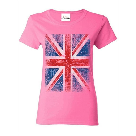Women's T-Shirt Short Sleeve - Union Jack British Flag