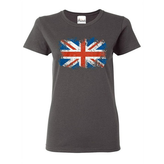 Women's T-Shirt Short Sleeve - Union Jack British Flag