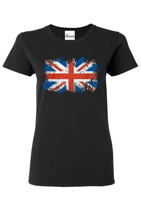 Women's T-Shirt Short Sleeve - Union Jack British Flag