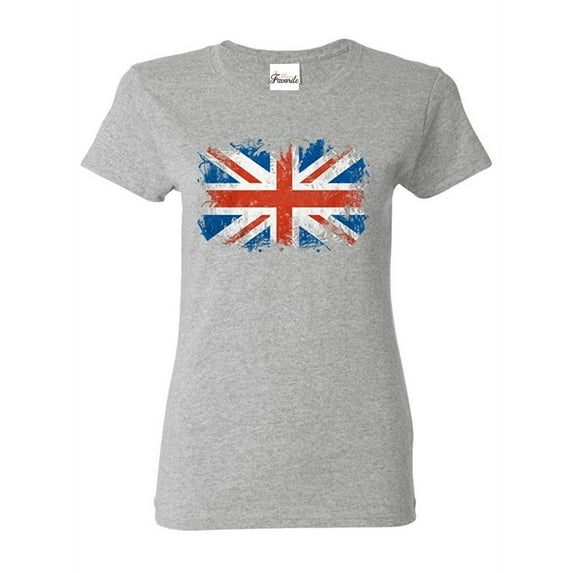 Women's T-Shirt Short Sleeve - Union Jack British Flag