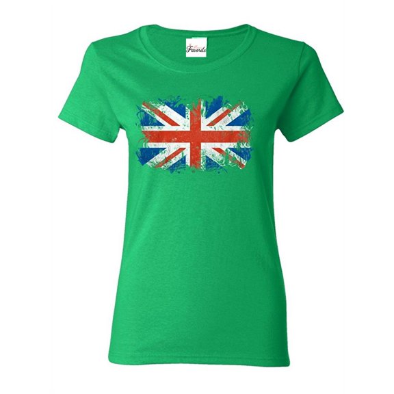 Women's T-Shirt Short Sleeve - Union Jack British Flag