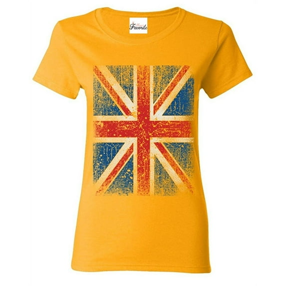 Women's T-Shirt Short Sleeve - Union Jack British Flag