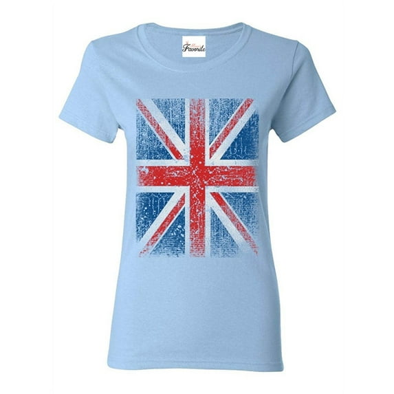 Women's T-Shirt Short Sleeve - Union Jack British Flag