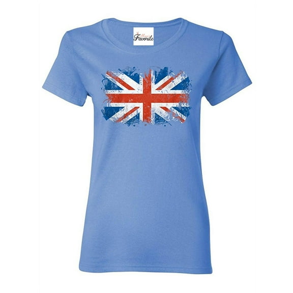 Women's T-Shirt Short Sleeve - Union Jack British Flag