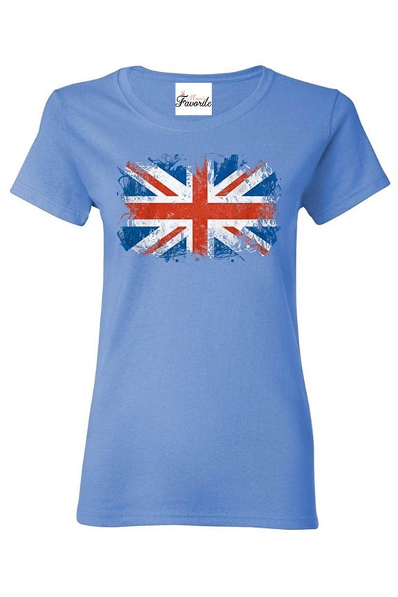 Women's T-Shirt Short Sleeve - Union Jack British Flag