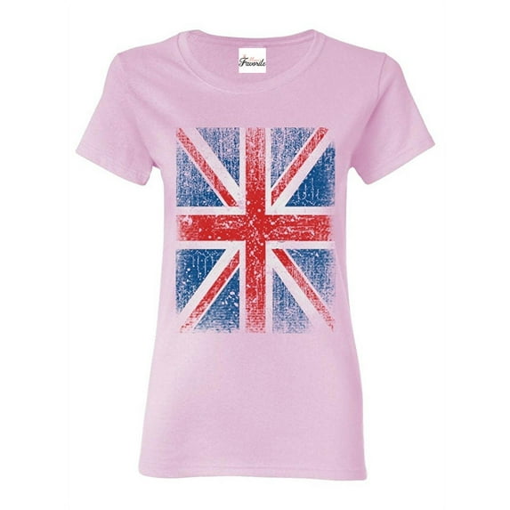 Women's T-Shirt Short Sleeve - Union Jack British Flag
