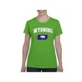 thumbnail image 1 of Women's T-Shirt Short Sleeve - Wyoming Flag, 1 of 5