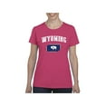 thumbnail image 1 of Women's T-Shirt Short Sleeve - Wyoming Flag, 1 of 5