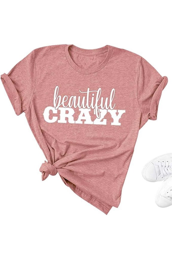 Women's T Shirt With Unique Crazy Print Design Comfortable Casual Tee For Everyday Wear Long Sleeved Shirts for Women Women Shirts Long Sleeve Long Sleeve Tee for Women Hiking Shirts Women Girls