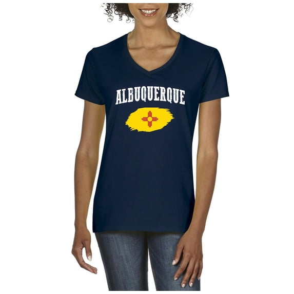 Women's T-Shirt V-Neck Short Sleeve - Albuquerque