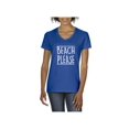 thumbnail image 1 of Women's T-Shirt V-Neck Short Sleeve - Beach Please, 1 of 5