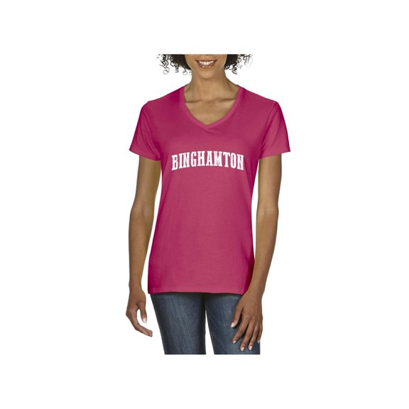 Women's T-Shirt V-Neck Short Sleeve - Binghamton