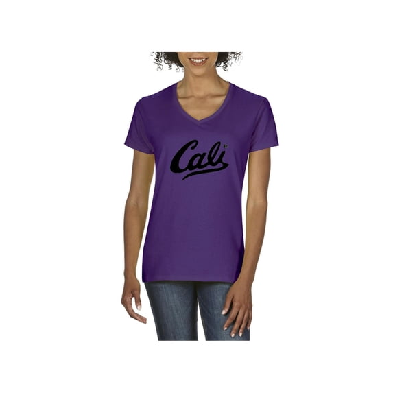 Women's T-Shirt V-Neck Short Sleeve - California Cali