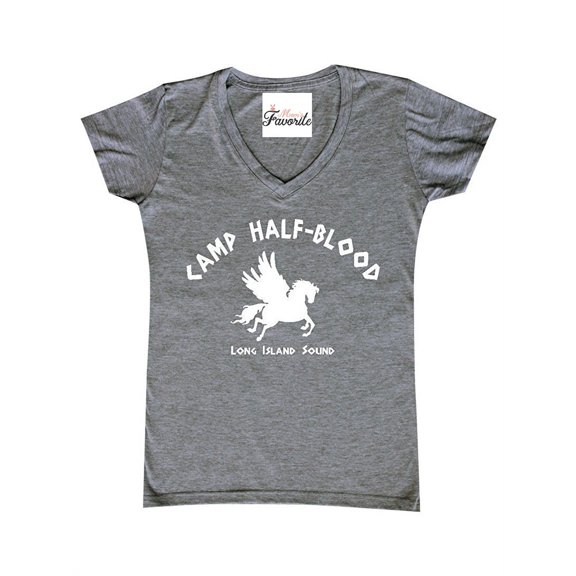 Women's T-Shirt V-Neck Short Sleeve - Camp Half Blood Demigods