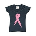 thumbnail image 1 of Women's T-Shirt V-Neck Short Sleeve - Cancer Ribbon, 1 of 5