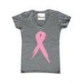 thumbnail image 1 of Women's T-Shirt V-Neck Short Sleeve - Cancer Ribbon, 1 of 5
