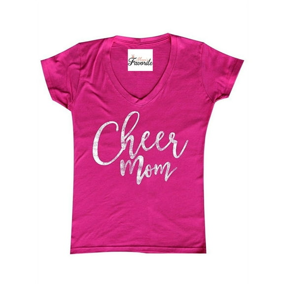 Women's T-Shirt V-Neck Short Sleeve - Cheer Mom