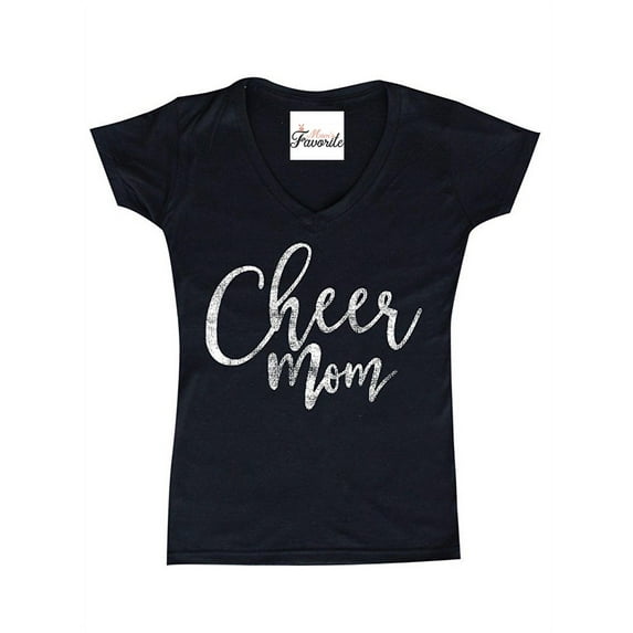Women's T-Shirt V-Neck Short Sleeve - Cheer Mom