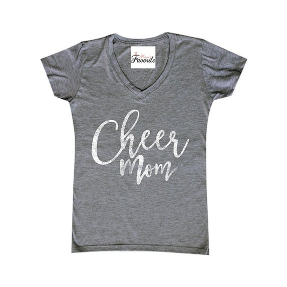 Women's T-Shirt V-Neck Short Sleeve - Cheer Mom