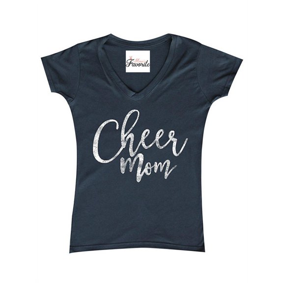 Women's T-Shirt V-Neck Short Sleeve - Cheer Mom