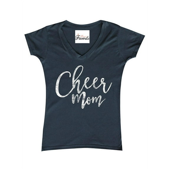 Women's T-Shirt V-Neck Short Sleeve - Cheer Mom