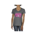 thumbnail image 1 of Women's T-Shirt V-Neck Short Sleeve - Cheerleader Bow 2 Toe, 1 of 5