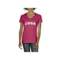 thumbnail image 1 of Women's T-Shirt V-Neck Short Sleeve - Cuba, 1 of 5