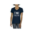 thumbnail image 1 of IWPF - Women's T-Shirt V-Neck Short Sleeve - Dog Mom, 1 of 5