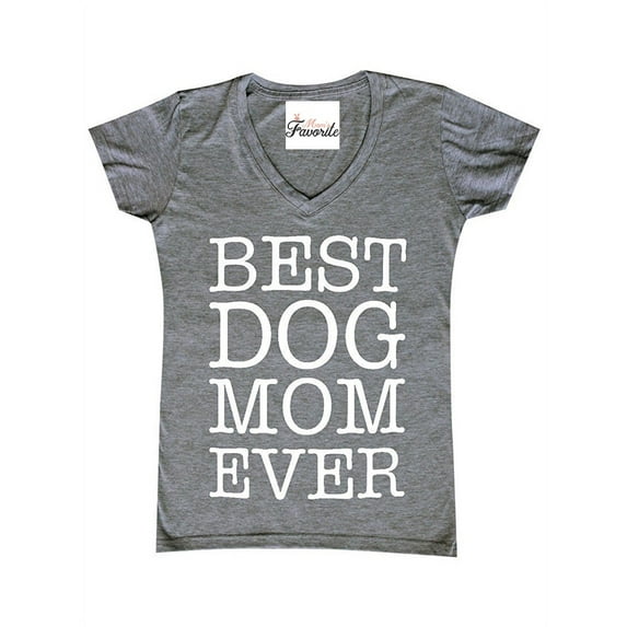 Women's T-Shirt V-Neck Short Sleeve - Dog Mom