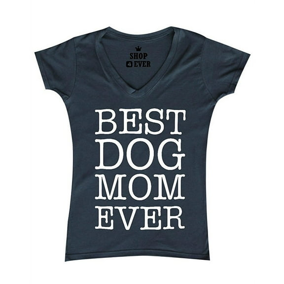 Women's T-Shirt V-Neck Short Sleeve - Dog Mom
