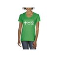 thumbnail image 1 of Women's T-Shirt V-Neck Short Sleeve - Eat Sleep Soccer, 1 of 5