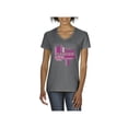 thumbnail image 1 of Women's T-Shirt V-Neck Short Sleeve - Fight Breast Cancer, 1 of 5
