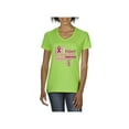 thumbnail image 1 of Women's T-Shirt V-Neck Short Sleeve - Fight Breast Cancer, 1 of 5