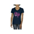 thumbnail image 1 of Women's T-Shirt V-Neck Short Sleeve - Fight Breast Cancer, 1 of 5