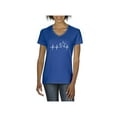 thumbnail image 1 of Women's T-Shirt V-Neck Short Sleeve - Heartbeat Horses, 1 of 5