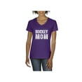 thumbnail image 1 of Women's T-Shirt V-Neck Short Sleeve - Hockey Mom, 1 of 5