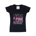 thumbnail image 1 of Women's T-Shirt V-Neck Short Sleeve - I Wear Pink for Someone Special, 1 of 5
