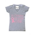 thumbnail image 1 of Women's T-Shirt V-Neck Short Sleeve - In October We Wear Pink, 1 of 5