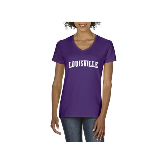 Women's T-Shirt V-Neck Short Sleeve - Louisville