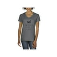 thumbnail image 1 of IWPF - Women's T-Shirt V-Neck Short Sleeve - Mother Of Cats, 1 of 5