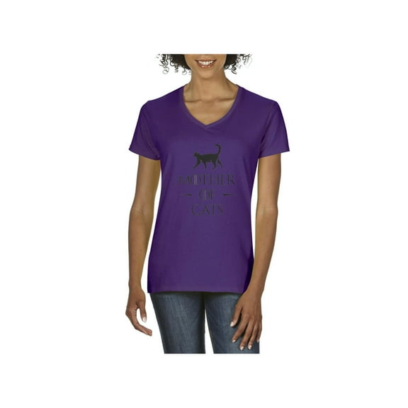 IWPF - Women's T-Shirt V-Neck Short Sleeve - Mother Of Cats
