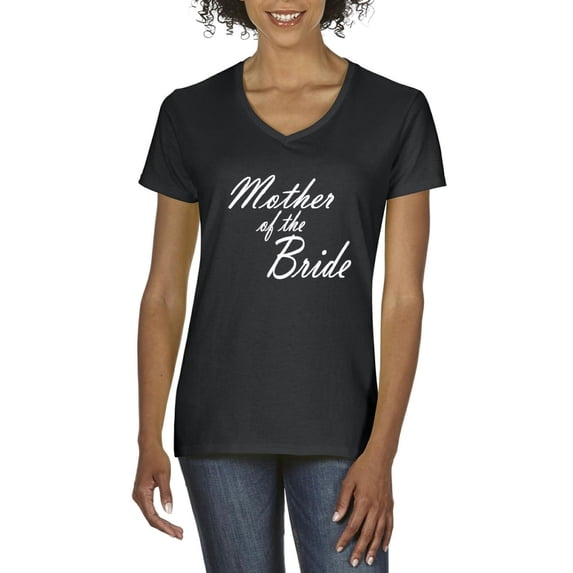 Women's T-Shirt V-Neck Short Sleeve - Mother of the Bride