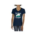 thumbnail image 1 of Women's T-Shirt V-Neck Short Sleeve - ONE HAPPY CAMPER, 1 of 5