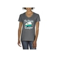 thumbnail image 1 of Women's T-Shirt V-Neck Short Sleeve - ONE HAPPY CAMPER, 1 of 5