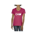 thumbnail image 1 of Women's T-Shirt V-Neck Short Sleeve - Ohio Map, 1 of 5